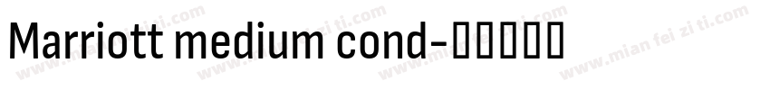 Marriott medium cond字体转换